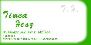 timea hesz business card